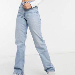 Weekday voyage high waist straight leg jeans